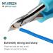 MR.GREEN Splash Resistant Nail Scissors Stainless Steel Nail Clippers for Thick or Hard Ingrown Toenails for Men Women & Elderly (Blue Handle) - Buy Online on GoSupps.com