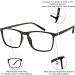 OCCI CHIARI Anti Blue Ray Gaming Glasses for Men - Blue Light Blocking Eyewear No Degree Optical Frame - Buy Online on GoSupps.com