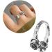 Buy LXUEBAIX Vintage Silver Punk Jewelry - Unique Headphone Shape Distressed Accessory for Men & Women - Buy Online on GoSupps.com