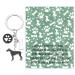 Ensianth Dog Keychain Gifts for Dog Lovers Puppy Keychain Dog Paw Print Keychain Gifts for Dog Owner's Mom Dad Puppy Dog Keyring Great Most