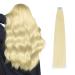 AGMITY Tape in Hair Extensions Human Hair Platinum Blonde 16 inches 20pcs 40Gram Straight Seamless Skin Weft Human Hair Tape in Extensions(16 inches #60 Platinum Blonde) 16 inch #60 Platinum Blonde