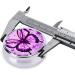 Purple Butterfly Round Pill Box - 3 Compartment Travel Organizer for Easy Medication Management - Buy Online on GoSupps.com