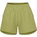 Gufesf Women's Casual Linen Shorts - Lightweight & Comfy Elastic Waist Shorts with Pockets | B1-Green Medium - Buy Online on GoSupps.com