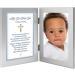 Baptism Blessing Card in Frame for Baby Boy - Includes 4x6 Inch Photo Slot - Buy Online on GoSupps.com