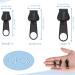 12 Black Zipper Slider Replacements - Removable & Reusable Zipper Pull Fixer for Jackets Suitcases & Backpacks - 3 Sizes Available - Buy Online on GoSupps.com