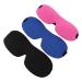 Gatuida 6 Pcs 3D Sleep Mask 3D Eye Masks Blindfolds for Adults Silk Eye Shade Night Sleeping Blindfold Black Eyeshadow 3D Blindfold Sleeping Eyeshades Set Polyester Eye Protection Travel