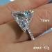 Vsoruln Sterling Silver Triangle Zircon CZ Diamond Ring for Women - Size 8 - Buy Online on GoSupps.com
