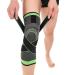 NEARTIME Knee Brace Support Compression Sleeves 1 Pair Wraps Pads for Arthritis Running Pain Relief Injury Recovery Basketball and More Sports X-Large Green