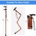 Supregear Folding Walking Stick - Adjustable & Lightweight Collapsible Walking Aid in Khaki | Ideal Travel Cane for Elderly Men & Women - Buy Online on GoSupps.com