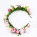 Brikuinr Flower Halo Floral Crown Wreath Boho Flower Headband Hair Wreath Hair Garland Floral Headpiece with Ribbon Wedding Party Festival - Buy Online on GoSupps.com