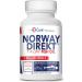 Norway Direkt Omega-3 Fish Oil 3,000mg Fish Oil Concentrate | 1060mg EPA, 740mg DHA (2 Soft-Gel Serving) Pharmaceutical Grade (180 Softgels)