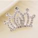 Kids Princess Crown Rhinestone Tiara Hair Comb Set - Sparkling Crystal Hair Clips for Girls, Teens, Toddlers - 2 Pcs Mini Decorations - Buy Online on GoSupps.com
