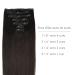 Premium 55cm Dark Brown Remy Clip-In Hair Extensions - 120g 7PCs | Natural Echo Extensions - Buy Online on GoSupps.com