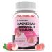 Magnesium Carbonate Gummies 500mg Magnesium Carbonate Supplement with 500mg Calcium Vitamin C B6 B12 D3 and Zinc for Women & Men Muscle & Digestive Support Sugar Free Peach Flavor 60 Gummies