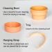 Buy 3-in-1 Silicone Makeup Brush Cleaning Mat - Portable Brush Cleaner Bowl with Drying Holder | Large Beige Cosmetic Brush Cleaner - Buy Online on GoSupps.com