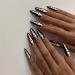 24Pcs Gothic Bones Press On Nails - Long Halloween Acrylic Fake Nails with Scary Gothic Design for Women & Girls - Buy Online on GoSupps.com