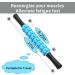 Liposuction Massage Roller Stick for Athletes | Muscle Soreness Relief & Lymphatic Drainage | Trigger Point Therapy Massager for Runners & Back Recovery - Buy Online on GoSupps.com
