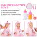 Aolso 6 Pcs Baby Doll Feeding Set - Magic Milk Bottle, Spoons, Forks, Dinner Plate - Easy for Small Hands - Perfect Gift for Boys and Girls - Buy Online on GoSupps.com