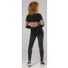 Happy Mama Maternity Cotton Sweatshirt Breastfeeding Access 1292- Black & Anaconda Print - Buy Online on GoSupps.com