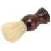 Premium Beard Razor Brush - Anti-Slip Wood Handle Portable Shaving Brush for Cream Foam & Soap | Professional Hairdressing Tool - Buy Online on GoSupps.com