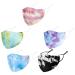 5PCS Washable Cloth Face_Mask Reusable and Adjustable Protective Fabric Face Cover w/Dust Filter Pocket - Tie Dye