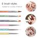 6PCS Double Ended Nail Art Brushes for DIY Nail Art Designs - Style A - Buy Online on GoSupps.com