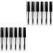 FOMIYES 12 Pcs Eyelash Brush Tube Empty Tube Refillable Mascara Tube Mascara Bottles and Wands Black