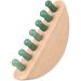 Healvian scalp massage comb wooden head massage device with natural jade-tooth deep tissue trigger point massage device for women and men