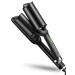 Professional Hair Waver 2 Barrel Curling Iron 30mm Fast Heating Hair Crimper Iron Triple Hair Curler with LCD Display Temperature Adjustable Ceramic Beach Hair Waver Wand for Beachy (2 Inch)