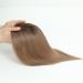 GULALUUK Real Human Hair Topper for Thinning Hair - Ombre Light Brown/Dark Roots (10inch) - 120 Density Swiss Base Clip-in Topper - Buy Online on GoSupps.com