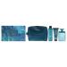 Guess Uomo Acqua for Men - 4 Pc Gift Set 3.4oz EDT Spray 6oz Deodorizing Body Spray 3.4oz Shower Gel Pouch