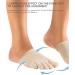 Knitido Dr. Foot Hallux Valgus Toe Warmers - Supportive Closed Socks for Bunions (Size 41-46 Beige) - Ship Internationally - Buy Online on GoSupps.com