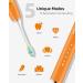 7am2m Sonic Electric Toothbrush with 6 Brush Heads for Adults and Kids Wireless Fast Charge One Charge for 60 Days 5 Modes with 2 Minutes Built in Smart Timer Electric Toothbrushes(Orange) No Travel Case Orange - Buy Online on GoSupps.com