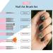 15-Piece Professional Nail Art Brush Kit | UV Gel Nail Design Brushes for Stunning Nail Art Decorations - Buy Online on GoSupps.com