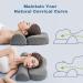 Cervical Neck Pillow for Neck Pain Relief - Grey - Buy Online on GoSupps.com