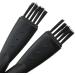 Haidong 12-Piece Black Shaving Set - Premium Shaving Brush Razor & Cleaning Brush for Smooth Shaves | International Shipping Available - Buy Online on GoSupps.com