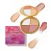 Palette de Fards Paupi res et Blush Scintillants 3 en 1 (surligneur/fard Paupi res/blush) Facile Utiliser Longue Dur e Am liore la Pr cision Du Maquillage(2pcs)