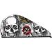 Skulls Roses Microfiber Hair Towel Wrap - Super Absorbent Quick Dry Hair Cap for Women with Long Curly & Thick Hair - Buy Online on GoSupps.com