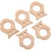 5 Adorable Owl Shaped Wooden Teething Rings - Safe Beech Teething Toys for Babies & DIY Jewelry Making - Buy Online on GoSupps.com