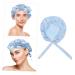 Silk Adjustable Hair Tie Bonnet for Sleeping - Blue | Healeved 1pc Soft Silk Hair Wrap Shower Cap for Night Sleep Care - Buy Online on GoSupps.com