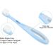 Ultra Soft Toddler Toothbrush Set - BPA-Free Extra Soft Bristles & Tongue Cleaner - Pack of 2 in Yellow & Green - Buy Online on GoSupps.com