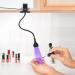 UV Light for Nails with Protection Gloves | Portable 3W Gooseneck LED Lamp for Gel Nail Extension in Black | Clamp Gel Nail Lamp for Salon-Quality Manicures - Buy Online on GoSupps.com