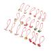 minkissy 10 Pairs Christmas Headband Christmas Ponytail Holders Kids Elastic Hair Holder Hair Tie Holder Scrunchy Hair Bands Christmas Tree Hair Ties Baby Holder Girl Child Abs Headgear