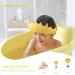 Kids Shower Cap - Adjustable Crown Shampoo Shield for Baby Bathing - Yellow - Buy Online on GoSupps.com