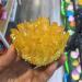 Natural Yellow Crystal Cluster Electroplated Quartz Crystal Cluster Suitable for Home HOMEZHOU 350-400g