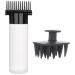 Streysisl Comb Bottle Applicator | 180ml Portable Hair Oiling Bottle with Combs Scalp Bottle Applicator Hair Oil Bottle with Comb for Hair Hairdressing Coloring Black Third Generation