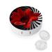 Contact Lens Case Red Flower Print Plastic Contact Lens Case contact Lens Care Box ontact Lens Travel Box