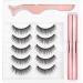 Magnetic Eyelashes 3 Pairs 3D Natural False Eyelashes Reusable Magnetic Eyelashes and Waterproof Magnetic Eyeliner Long Lasting Magnetic Eyeliners with Eyeliner Eyelash Makeup Tool - Buy Online on GoSupps.com