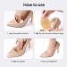 Dawnieee High Heel Insoles - 3 Pairs Gel Cushions for Women | Forefoot & Heel Protection Anti-Slip Silicone Pads - One Size White - Buy Online on GoSupps.com
