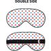 Red Blue Polka Dots Sleep Mask | Double-Sided Soft Adjustable Eye Covers for Comfort & Eye Edema Relief | International Shipping Available - Buy Online on GoSupps.com